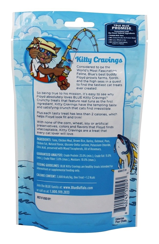[Australia] - Blue Buffalo Kitty Cravings Tuna Crunchy Treats 2 OZ 