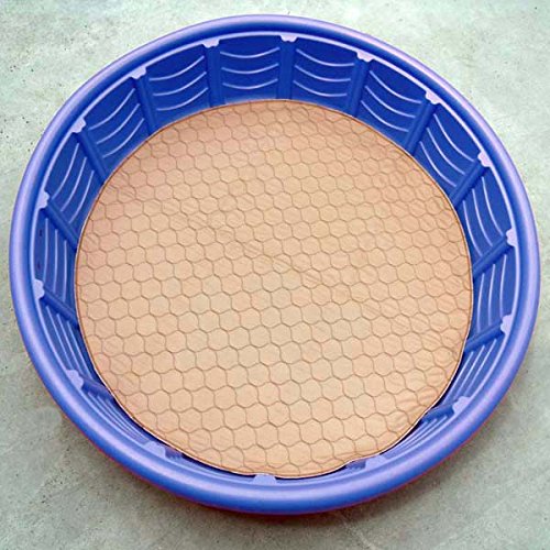 [Australia] - EZwhelp (Round, Circular Shape Machine Washable, Reusable Pee Pad/Quilted, Fast Absorbing Dog Whelping Pad/Waterproof Puppy Training Pad/Housebreaking Absorption Pads 48" Round 