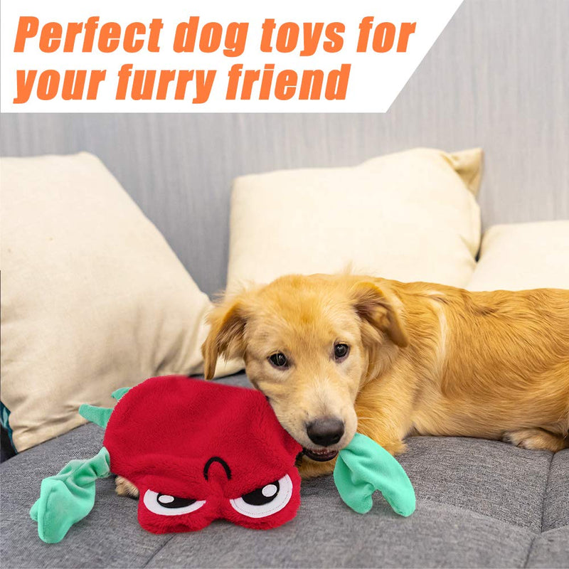 [Australia] - AWOOF Dog Toys No Stuffing, 5 Pack Dog Squeaky Toys Durable Dog Chew Toy Set for Puppy Small Medium Large Dog 