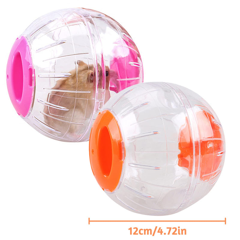 2 Pieces Hamster Running Balls Small Animal Exercise Balls Transparent Hamster Balls for Relieves Boredom and Increases Activity - PawsPlanet Australia