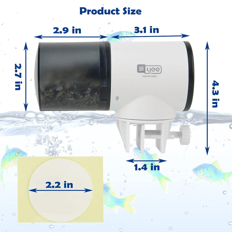 Auto Fish Feeder for Aquarium, Fish Feeder Automatic Dispenser for Fish Food, 12H&24H Vacation Timer for Betta - PawsPlanet Australia