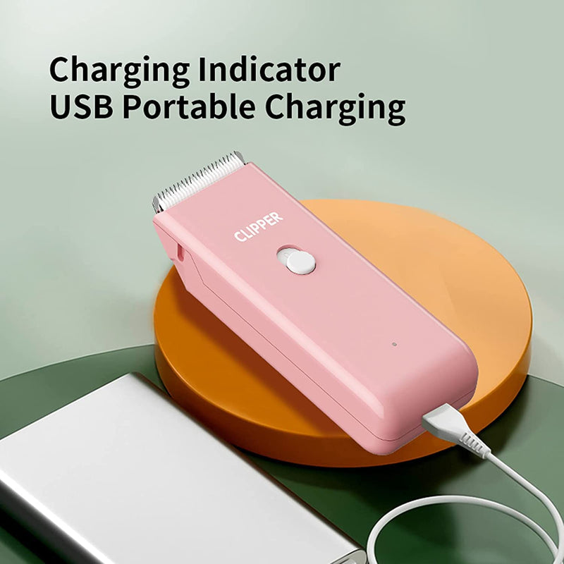 Sun YOBA Professional Dog Clipper, Electric Hair Clipper Grooming Set for Cat Pets, USB Rechargeable Wireless Quiet Hair Clipper for Dogs and Cats Trimmer (Rose) Pink - PawsPlanet Australia