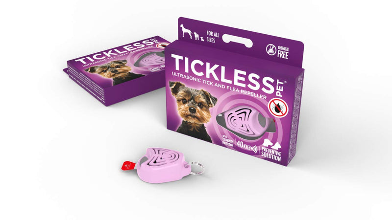 Tickless Pet – Ultrasonic, Natural, Chemical-Free tick and flea Repeller – Pink - PawsPlanet Australia