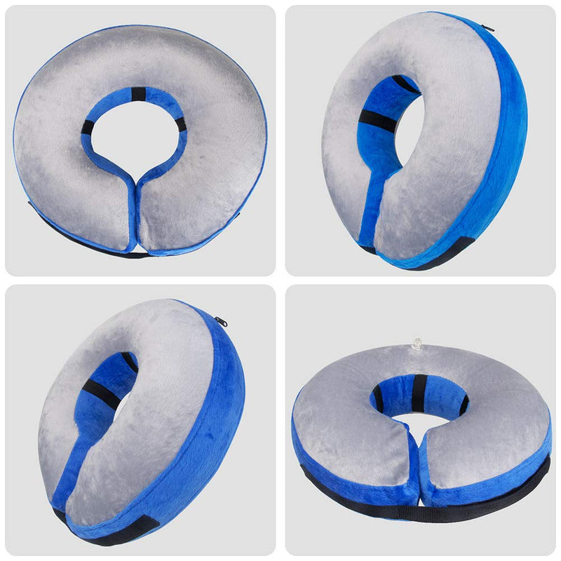 Coppthinktu Protective Inflatable Collar for Dogs, Dog Inflatable Collar Comfy Inflatable Dog Cones After Surgery, Dog Inflatable Recovery Collar Soft Dog Cone Adjustable Dog Donut Cat Collar Small - PawsPlanet Australia