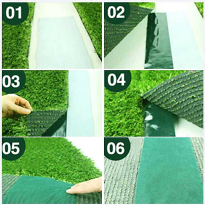 Double-Sided Artificial Turf Tape, Self-Adhesive Artificial Grass Seam Tape, Synthetic Turf Tape for Lawn Outdoor Carpet Jointing and Connecting Fake Grass - 2In x 16FT - PawsPlanet Australia