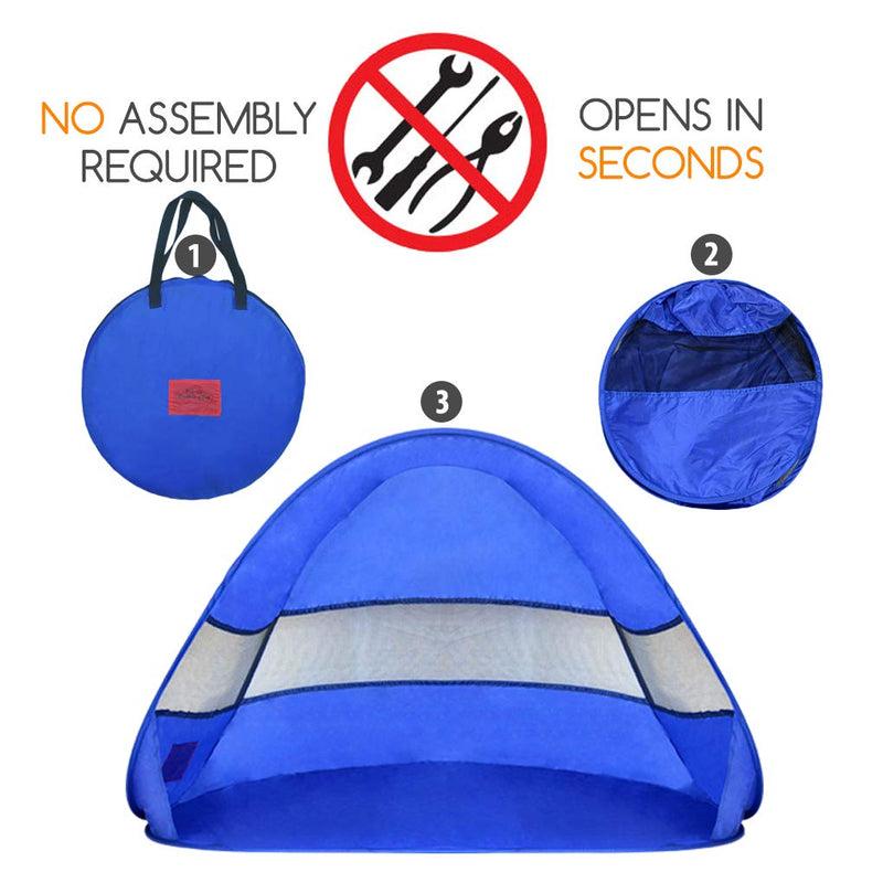 MYDEAL PRODUCTS Pop Up Dog Shelter Weather Resistant Doggy Tent for Shade and UV Sun Protection - Perfect for Yard, Camping, Beach and Outdoors! - PawsPlanet Australia