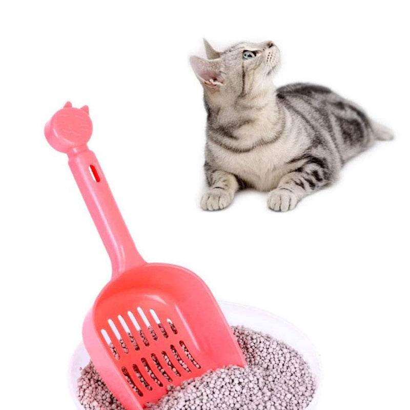 EIKLNN 4 Pieces Cat Litter Cleaning Tool, Plastic Pet Litter Scoops, Durable Cat Sand Sifter Shovel, Fit for Most Kind of Cat Poop and Litter (Random Color) - PawsPlanet Australia