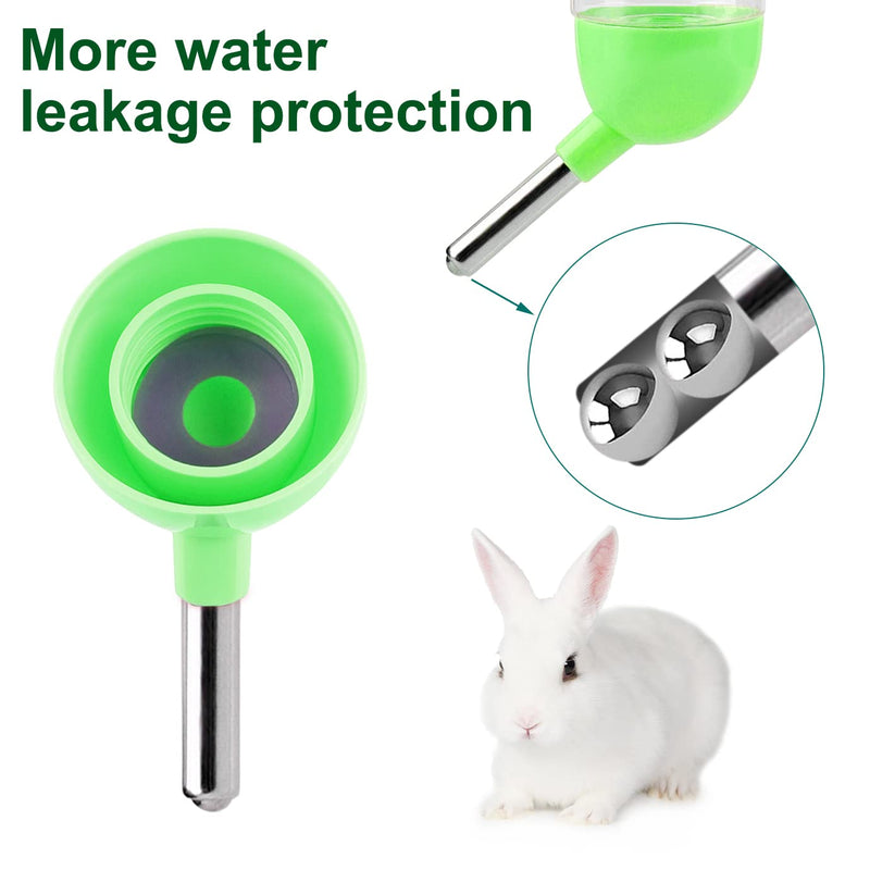 QUACOWW 2 Pieces Small Animal Water Bottle, Guinea Pig Water Bottle No Drip Small Animal Drinking 125ml Hamster Water Bottles, Hanging Water Bottle for Small Pet Rabbit Cat Hamster - PawsPlanet Australia