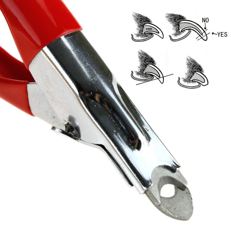 F Season Pet Nail Clippers Cutter File For Dogs Cats Puppy metal toe claw grooming Red - PawsPlanet Australia