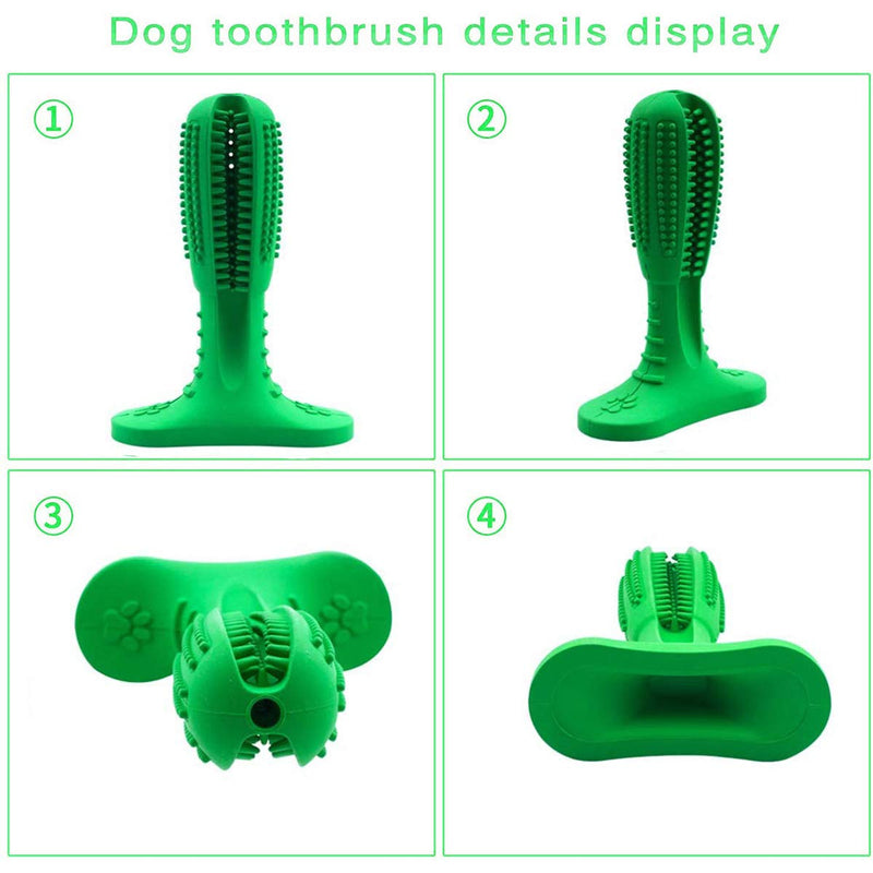 BDUK Dog Toy Dog Toothbrush Stick Dog Chew Toys Bite Resistant Nontoxic Natural Rubber Puppy Dental Care Brushing Effective Doggy Teeth Cleaning interactive Massager for Medium Dogs Pets,(Green) - PawsPlanet Australia