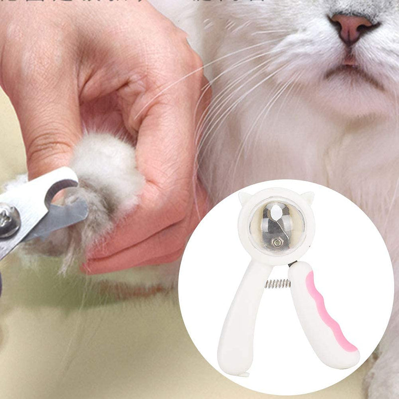 Pets Nail Clippers - Stainless Steel ABS for Dogs Cats Pet Nail Clipper Grooming Tool for Small Animals (Pink) 粉色 - PawsPlanet Australia