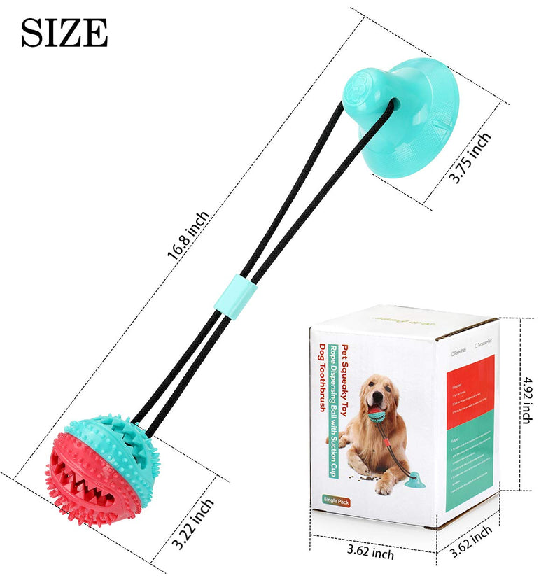 [Australia] - ALLRIER Dog Chew Toys for Aggressive Chewers, Puppy Dog Training Treats Teething Rope Toys for Boredom, Dog Puzzle Treat Food Dispensing Ball Toys for Small Large Dogs 