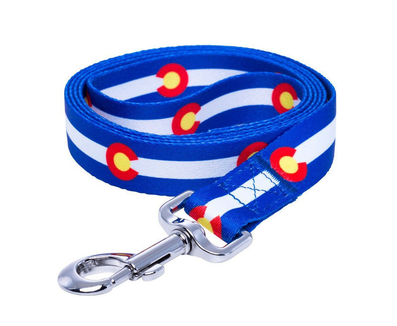 [Australia] - Native Pup Colorado Flag Dog Leash Blue 