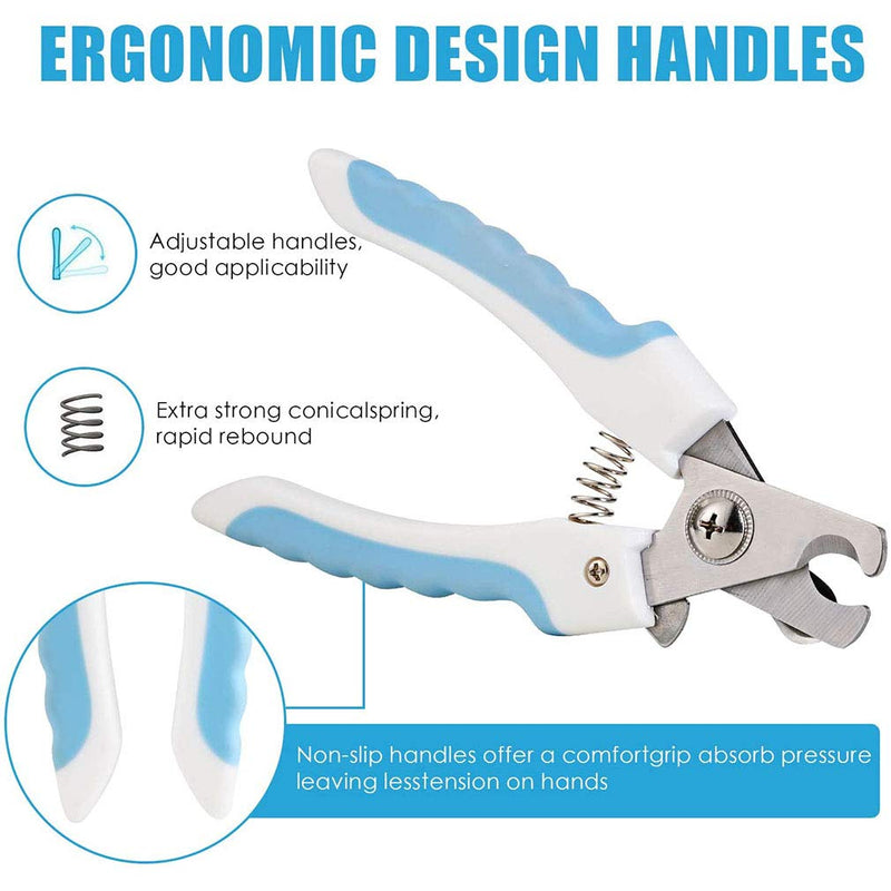 Professional Dog Nail Clippers Non-Slip Handles & Lock Button Claw Care Safety for Dogs Cat for Medium and Small Pet - PawsPlanet Australia