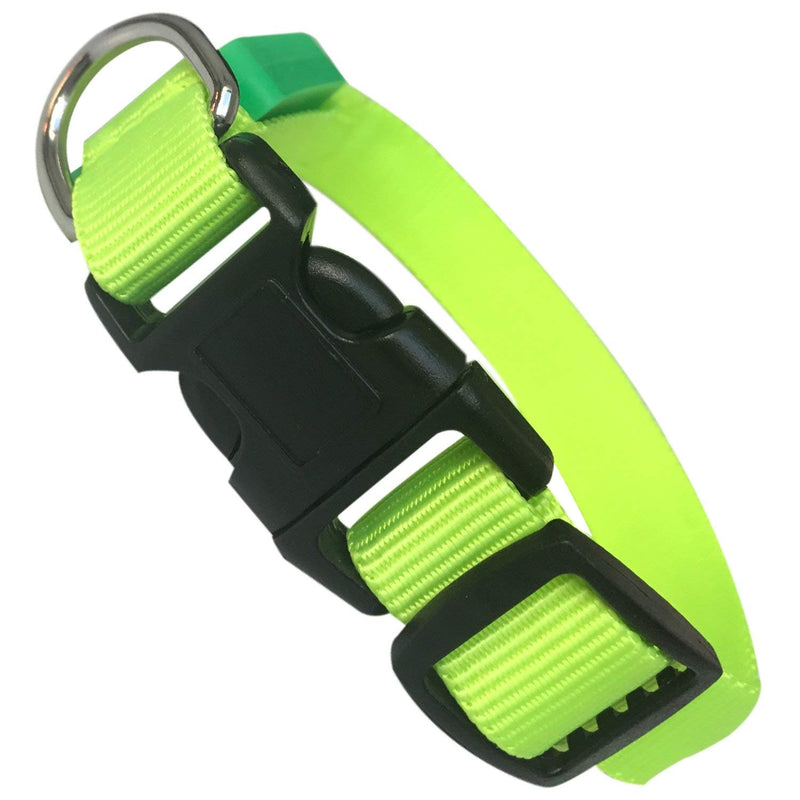 EXPERSOL LED Dog Collar Super Bright Battery Operated Increased Visibility and Safety 4 Colours (X-Small Green) - PawsPlanet Australia