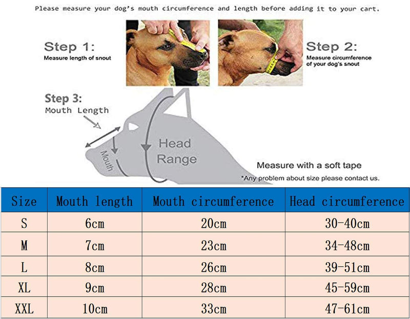 GZGZADMC Dog Muzzle, Soft Silicone Basket Muzzle for Dogs, Adjustable Silicone Basket Dog Muzzles, Breathable and Adjustable, Allows Drinking, Panting, and Eating-XXL - PawsPlanet Australia