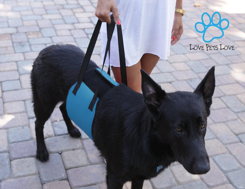 [Australia] - Love Pets Love Vet Approved Dog Lift Support Harness Canine aid. Lifting Older K9 Handle Injuries, Arthritis Weak hind Legs & Joints. Large/X-Large Breed Assist Sling Mobility & Rehabilitation Blue 
