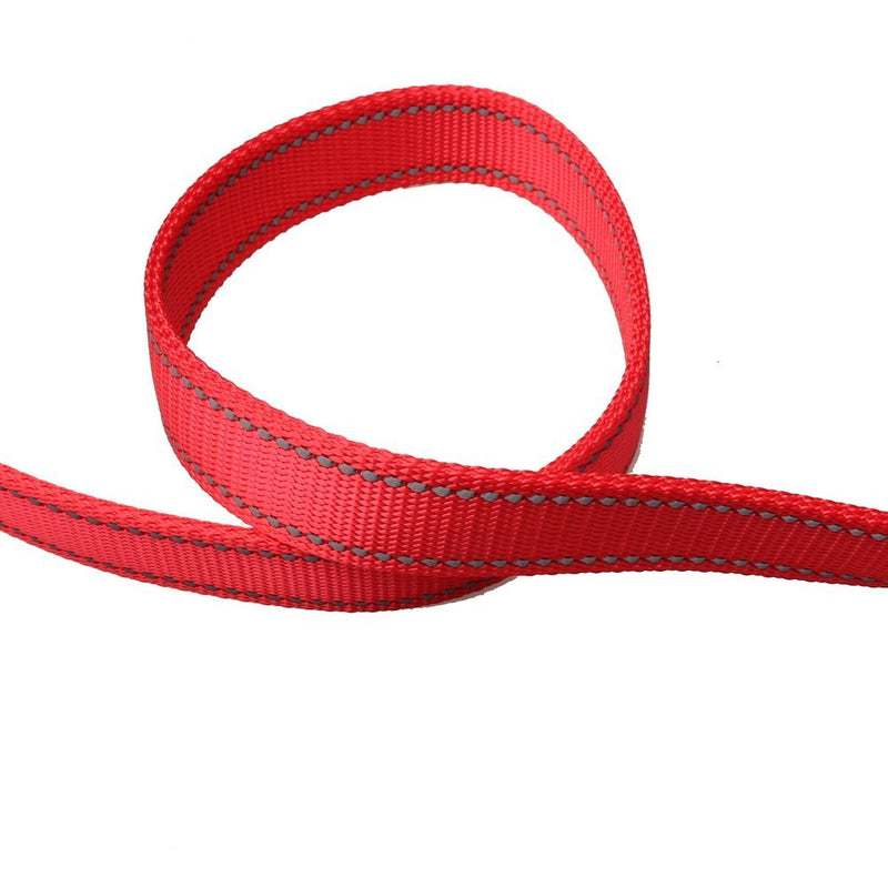 ZHIYE Reflective Night Safe Walking Lead Rope for Dogs,1.5M Nylon Thicken Pet Dog Cat Puppy Tracking Training Obedience Lead Leash Red - PawsPlanet Australia