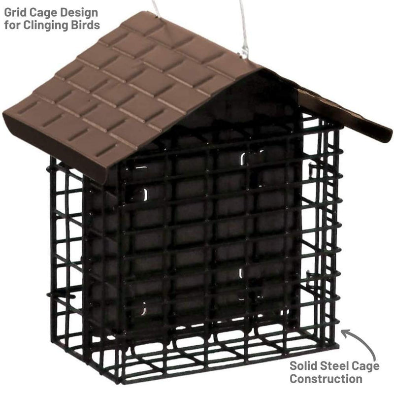 [Australia] - Stokes Select Suet Bird Feeder, Two Cake Suet Buffet with Weather Guard Roof (Pack of 2) 1 