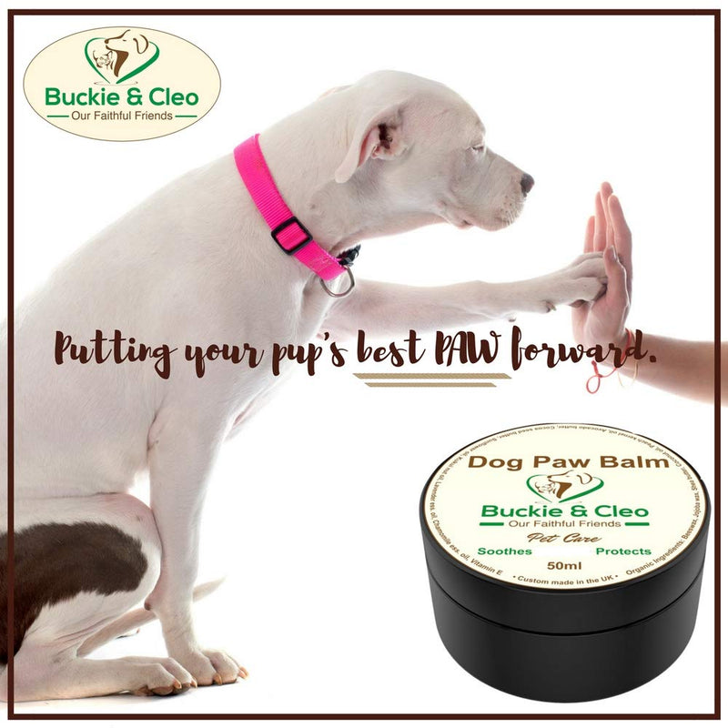 Buckie & Cleo Dog Paw Balm - Soothing And Moisturising Butter For Cracked, Rough Or Dry Paw Pads. Natural Protection For Dogs With Sensitive Or Sore Feet. - PawsPlanet Australia