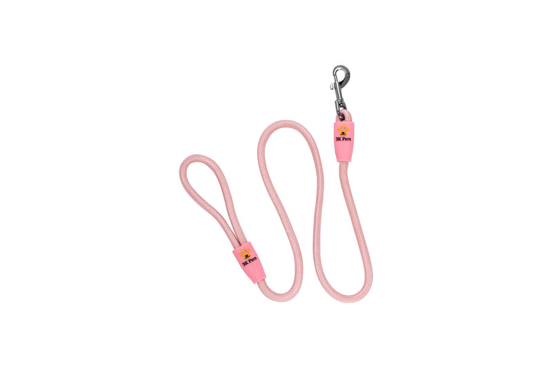 [Australia] - Heavy Duty Training Nylon Rope Dog Leash for Medium Large Dogs by 3KPets - 4 FT with Comfortable Grip PINK 