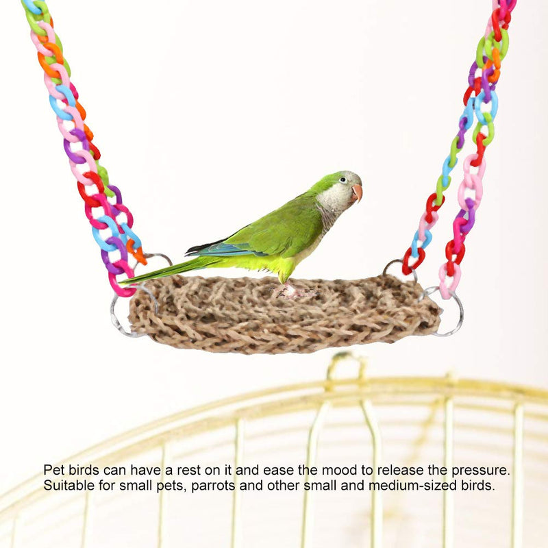 Parrot Swing Hammock Toy, Hanging Parrot Bird Chewing Climbing Toy Pet Toys Approx 136g - PawsPlanet Australia