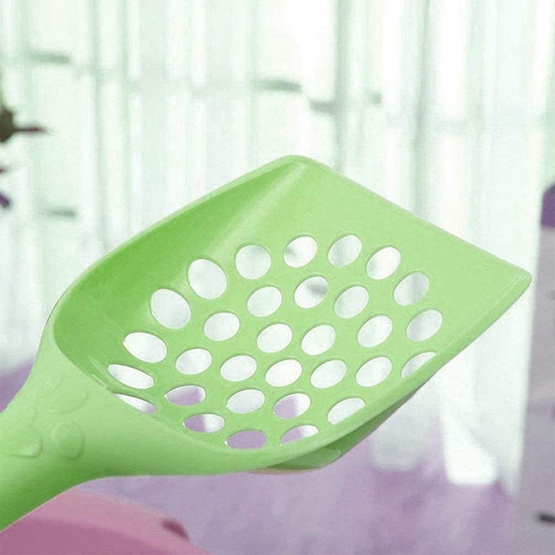 yVicv Cat Litter Scoop, 3 PCS Plastic Kitty Litter Pet Shovel, Cat Sand Sifter, Dog Poop Scooper Sieve Set Cleaning Products Toilet with Food Feeder Shovel Scoop Set - PawsPlanet Australia