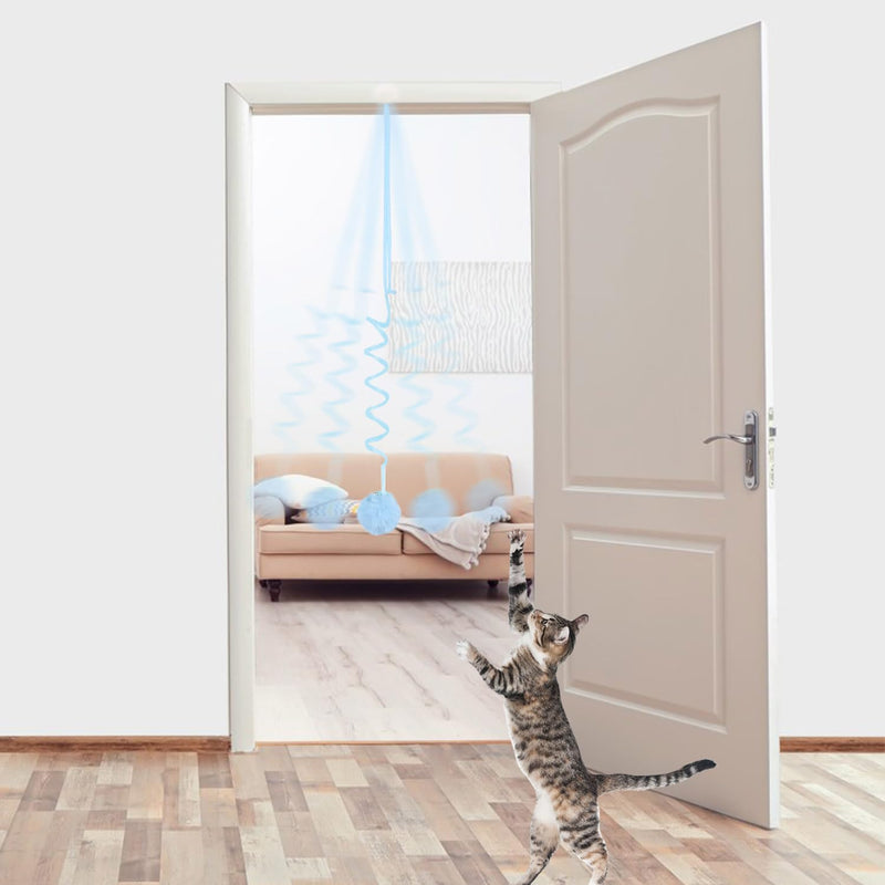 Cat Toy Hanging Door Frame Self-employment Interactive Cat Toy Intelligence Cat Toy Retractable Kitten Wand Toy Cat Toys (Pack of 4) - PawsPlanet Australia
