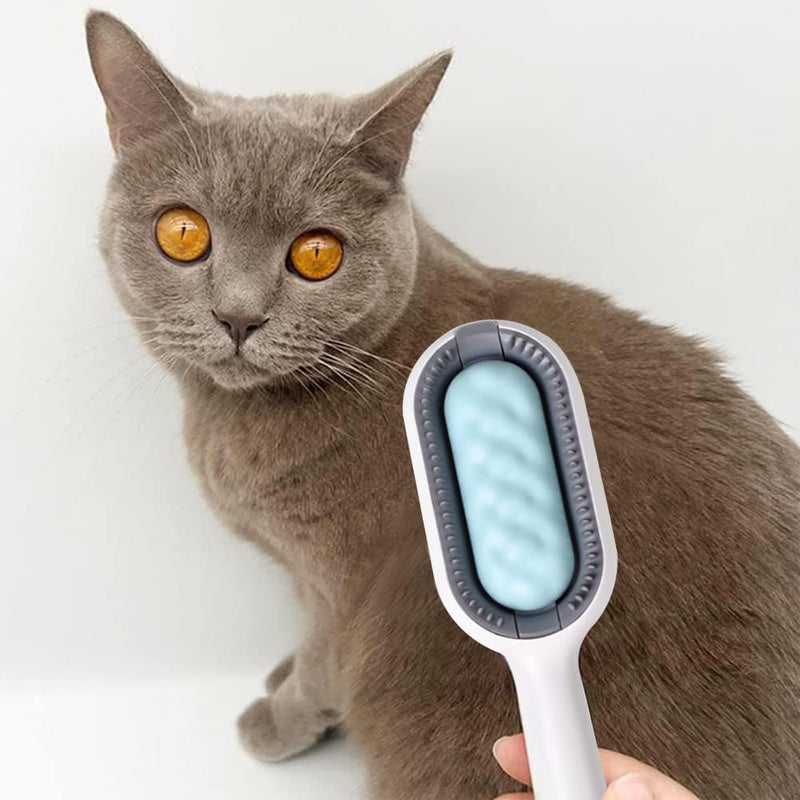 Hilloly Pet Grooming Brush, Bath Brush for Pets, Pet Cleaning Brush Floating Hair Brush, Hair Removal Brush with Water Tank, Dog Cat Hair Brush for Grooming and Grooming - PawsPlanet Australia