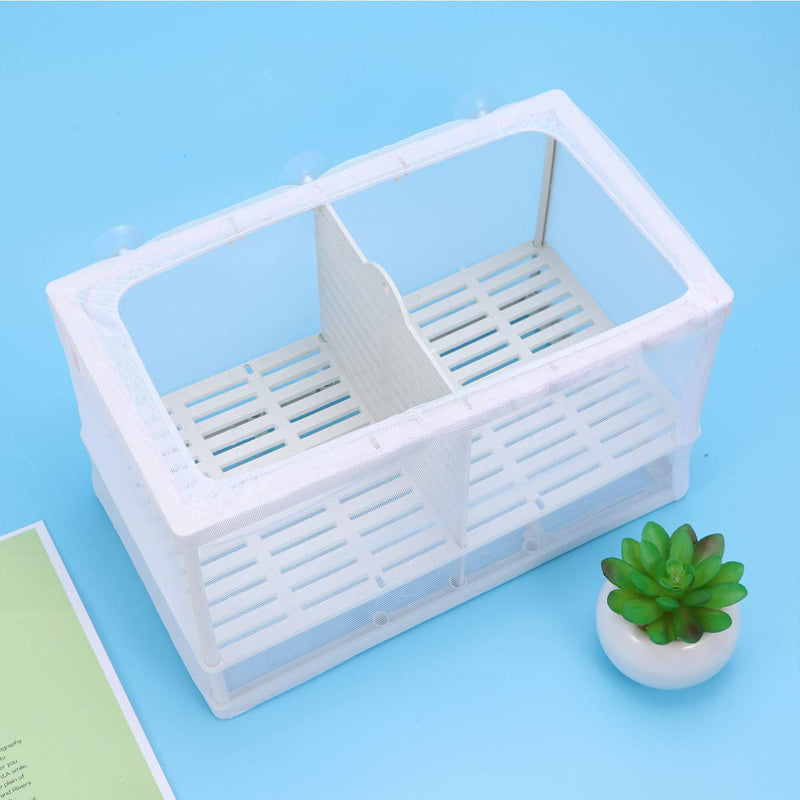 POPETPOP Fish Breeder Net Box for Aquarium - Fish Isolation Breeding Box Large Size Fish Mesh Fish Fry Hatchery Breeder Box for Aquarium Fish Tank - PawsPlanet Australia