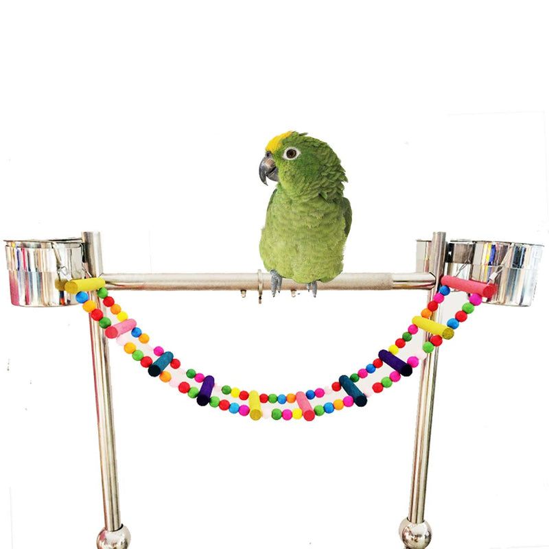 Bird Parrot Toys Ladders Swing Chewing Toys Hanging Pet Bird Cage Accessories Hammock Swing Toy for Small Parakeets Cockatiels, Lovebirds, Conures, Macaws, Lovebirds, Finches 10 Bird Ladders - PawsPlanet Australia