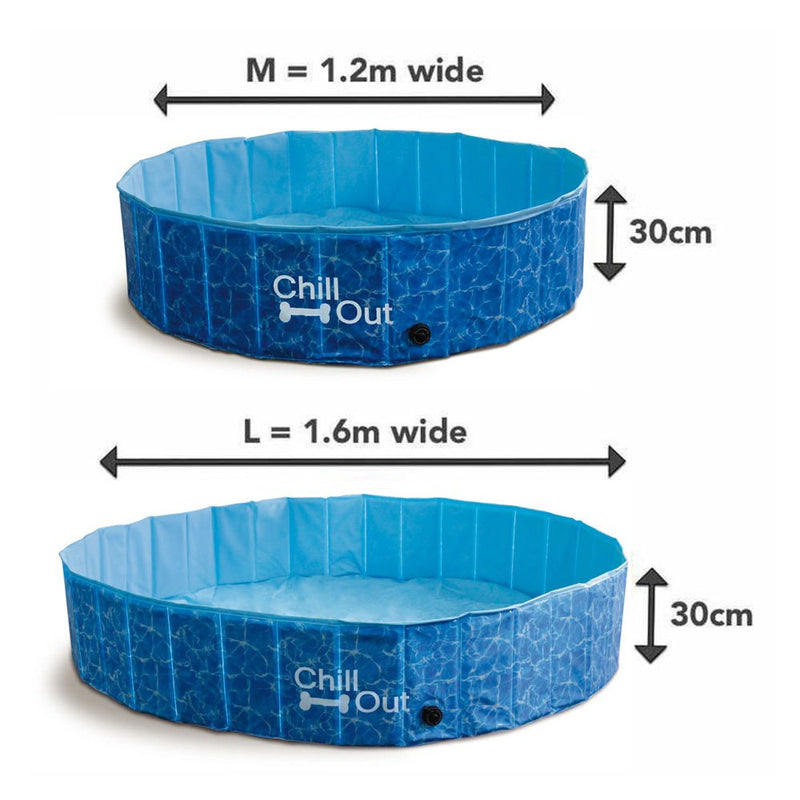 ALL FOR PAWS Chill Out Splash and Fun Dog Pool, Medium, 9.5507 kg - PawsPlanet Australia