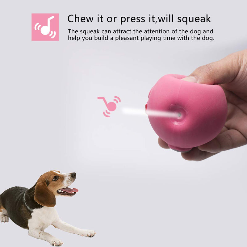 Petper Cw-0106EU Latex Pet Toys Squeaky Dog Training Interactive Puppy Play Toys Pink - PawsPlanet Australia