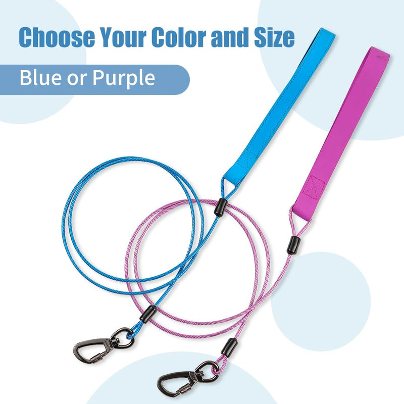 Dog Leash,4/6 FT Dog Leash,Chew Proof Metal Cable for Large Dog and Puppy Teething,Leash with Padded Handle,Blue Dog Leash Heavy Duty for Small Medium Large Dogs 6FT Blue - PawsPlanet Australia