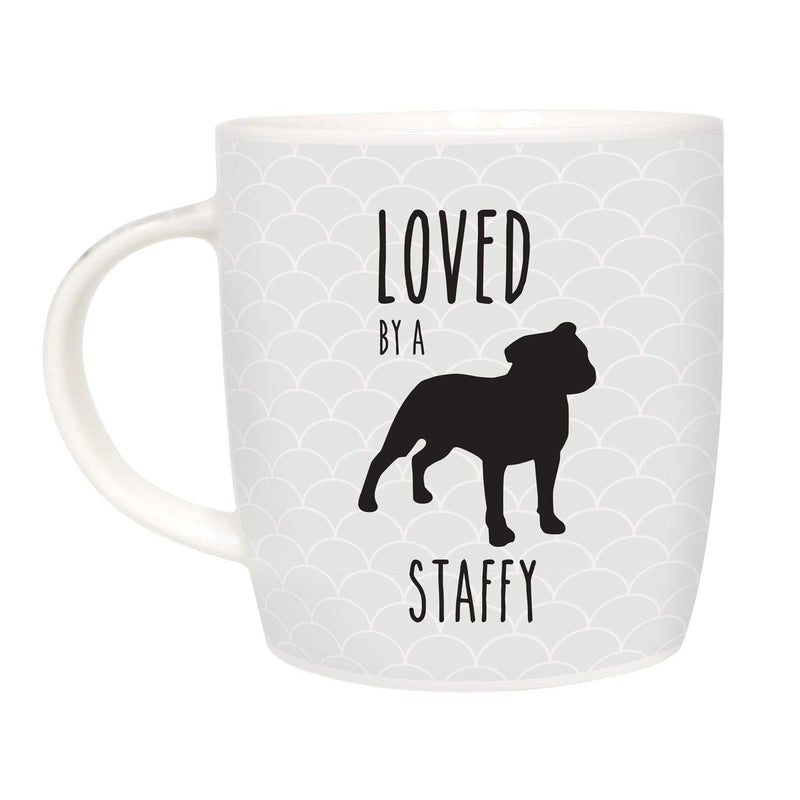 Splosh Precious Pets Mug Collection – Staffy, Grey and Black Ceramic Mug with Pet Silhouette, Gift Boxed, Dishwasher Safe - PawsPlanet Australia