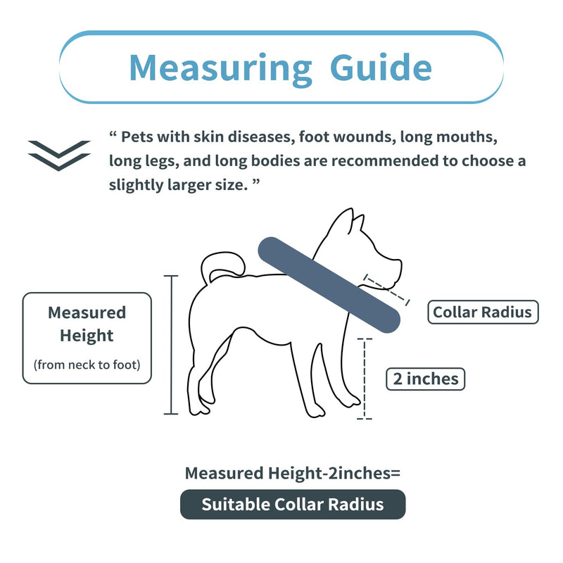 Soft Dog Cone,Protective Recovery Collar for Dogs After Surgery,Water-Resistant Adjustable Elizabethan Collar for Small Dogs and Cats,Prevent from Licking,Biting Wound S - PawsPlanet Australia