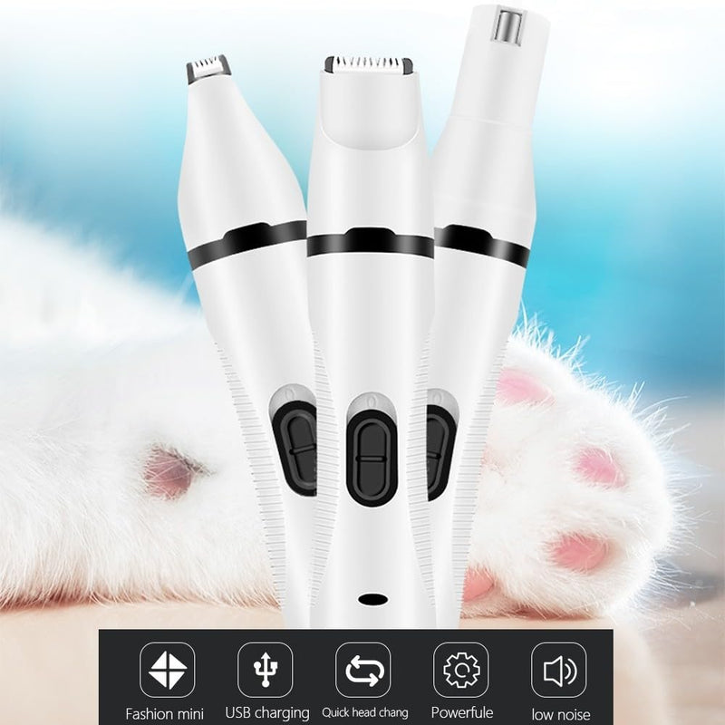 Pet Hair Trimmer, Dog Clipper 3 in 1 Hair Trimmer for Trimming Paw, Ears, Eyes, Face - PawsPlanet Australia