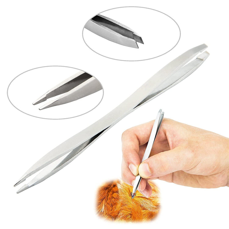 Rypet Tick Remover Tool Set - Stainless Steel Tick Remover Kit for Cats Dogs and Humans(Pack of 3) - PawsPlanet Australia