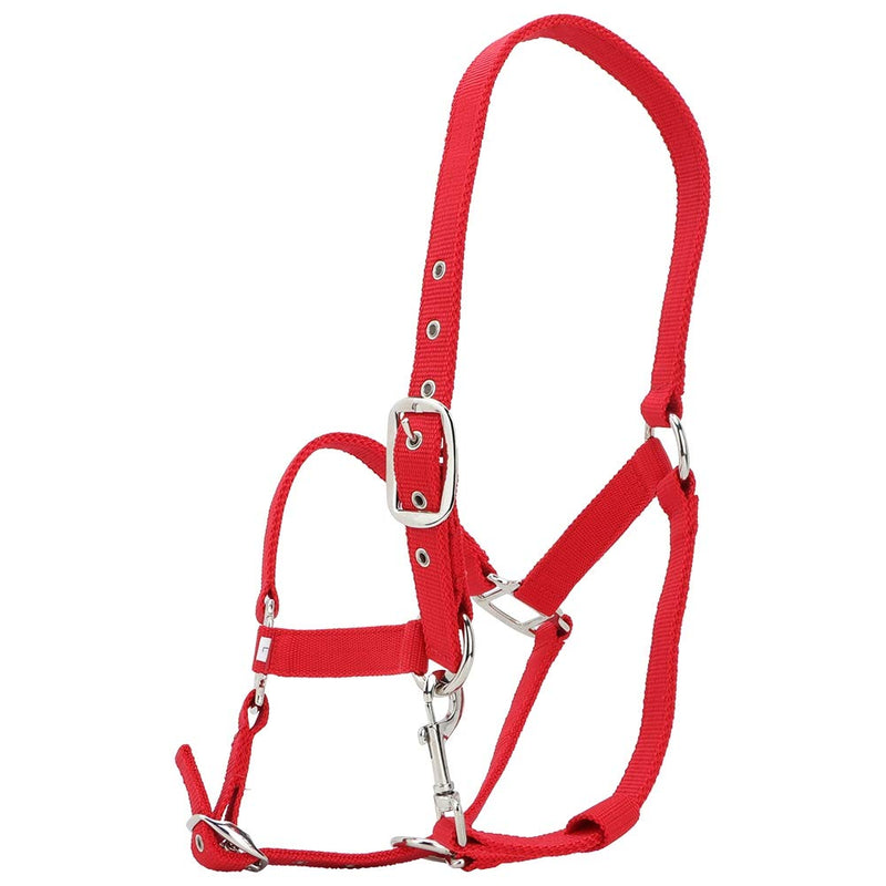 YOUTHINK Horse Halter 6mm Thickened Red Color Adjustable Horse Bridle Control Halter Riding Accessories - PawsPlanet Australia