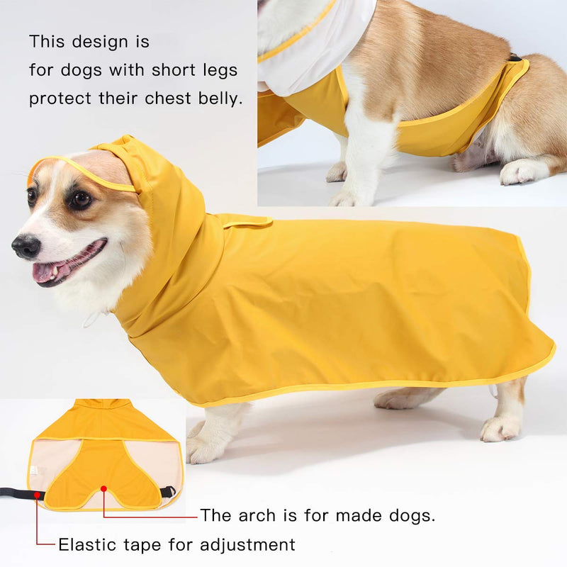 Dog Raincoat Pet Waterproof Jacket with Hood & Collar Hole Transparent brim,Ultra-Light Breathable Adjustable Dog Hooded Rain Jacket for Small Medium Large Dog 5XL - PawsPlanet Australia