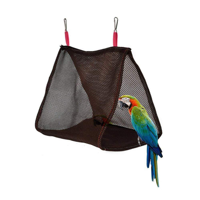 [Australia] - ASOCEA Pet Parrot Hanging Cage Hut Tent Bed Triangle Mesh Bird Hammock Nest House Cage Toy for Parakeet Cockatiel Cockatoo Conure 