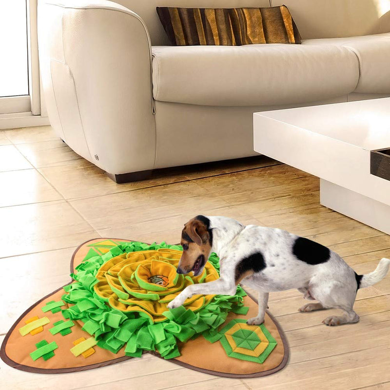 AWOOF Snuffle Mat for Large Dog Puzzle Game Toys Pet Sniffing Feeding Mat Interactive Game, Dog Treat Mat for Boredom Stress Relief Encourages Natural Foraging Skills - PawsPlanet Australia