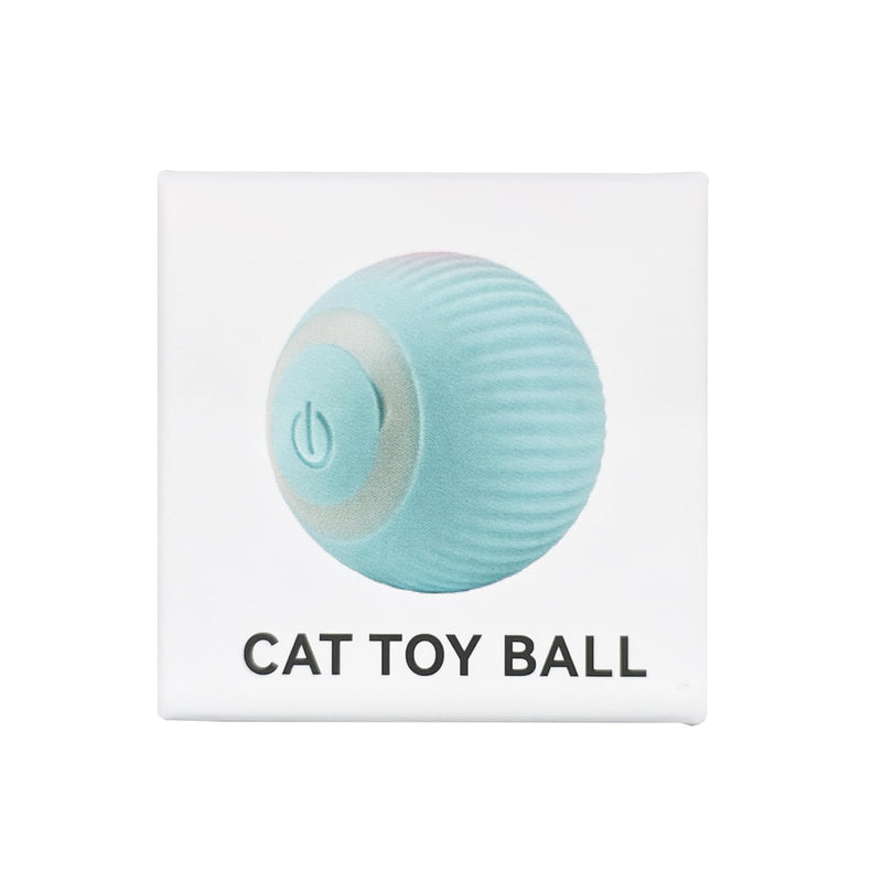 Namsan Cat Toy Electric Cat Ball with LED Light Automatic 360 Degree Rollball Interactive Cat Toy USB Rechargeable for Cats (Blue) Blue - PawsPlanet Australia