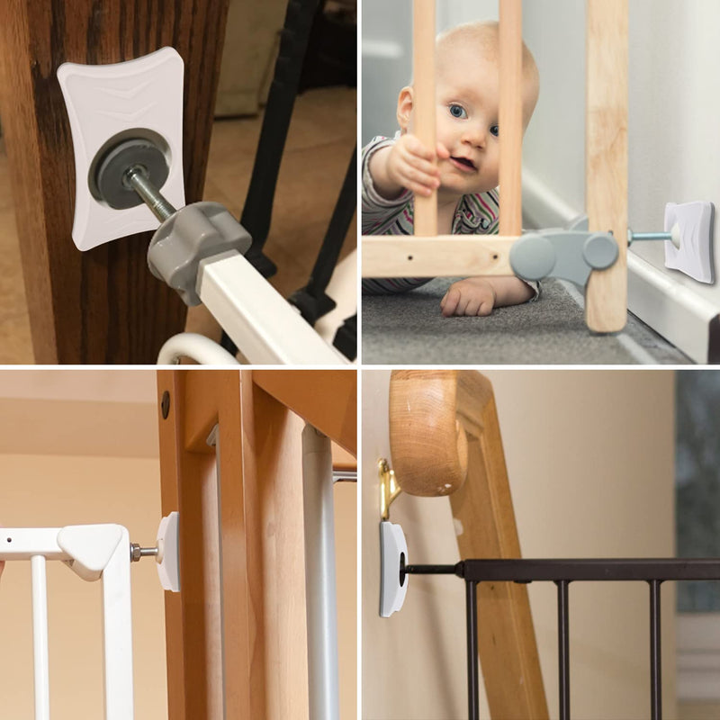 Baby Gate Wall Protector, 4 Pack Dog Gates Wall Cups Protect Walls & Doorways from Pet for Child Pressure Mounted Stair Safety Gate- Fit All Safety Gate - PawsPlanet Australia