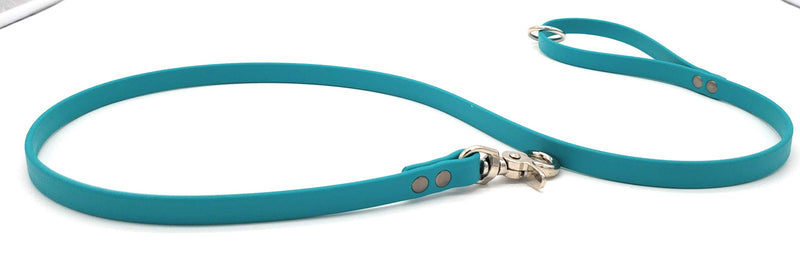 [Australia] - Biothane Dog Training Leash for Safety and Extra Control Traffic with Heavy Duty Waterproof Corrosion Resistant Nickel Plated Swivel for Pet|Cats|Puppy M, L, XL Medium| Large|Extra Dogs - 18 inches teal 