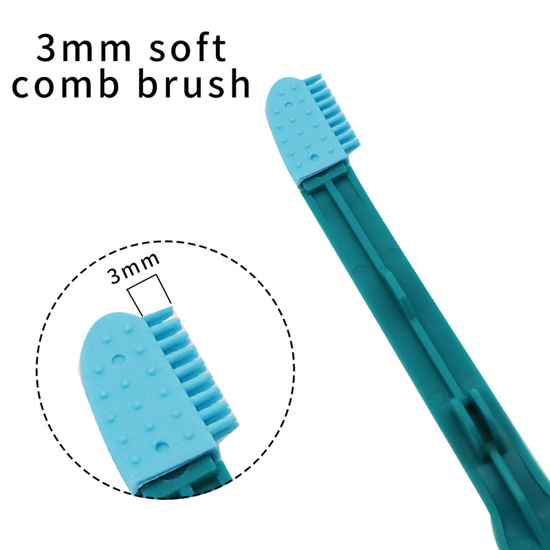 Amissz Tear Stain Remover Dog, Pack of 2 Dog Eye Care, Cat Eye Care, Dog Eye Comb Brush Dog Tear Stain Remover - PawsPlanet Australia