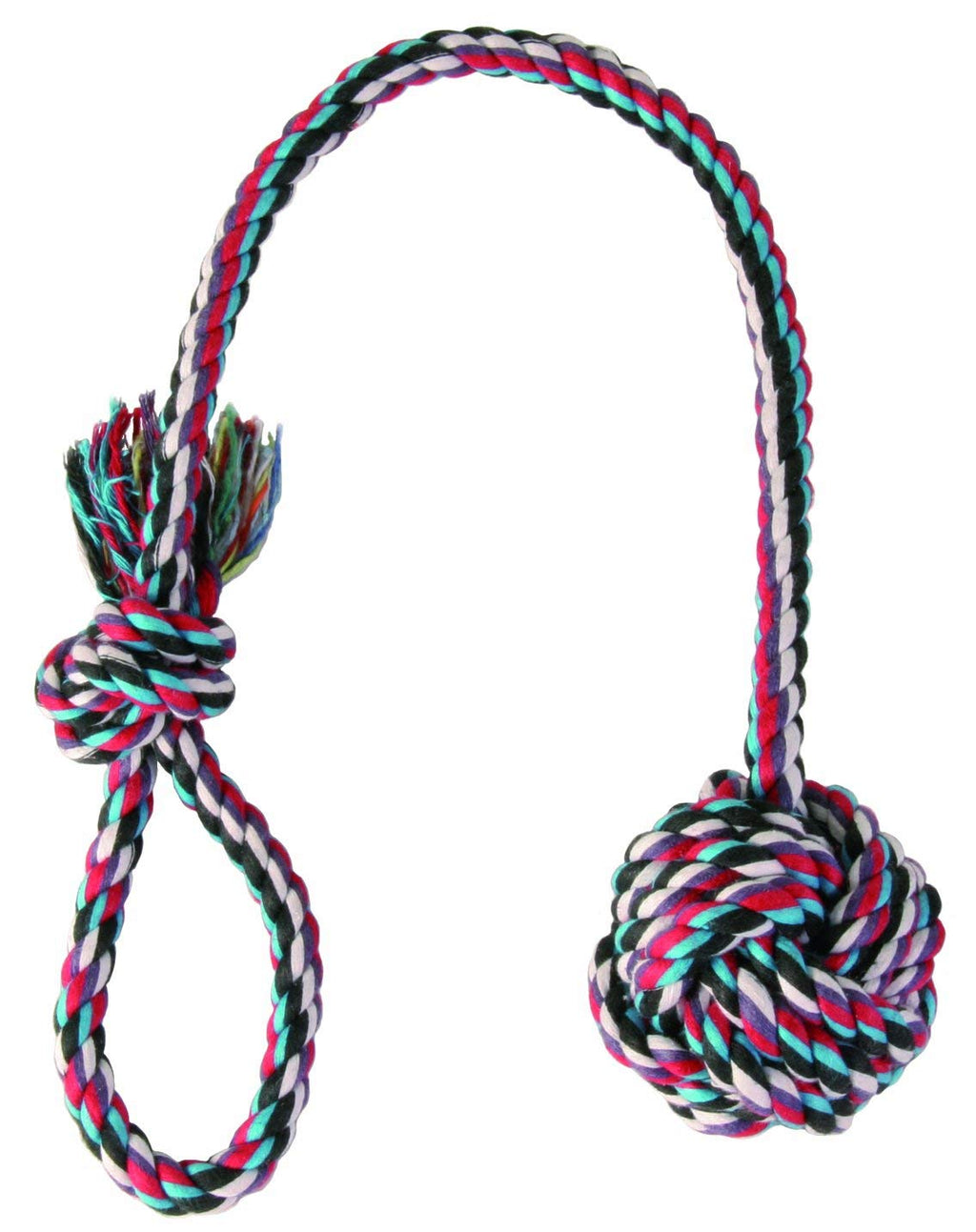 Trixie 3269 toy rope with braided ball, ø 7/50 cm - PawsPlanet Australia