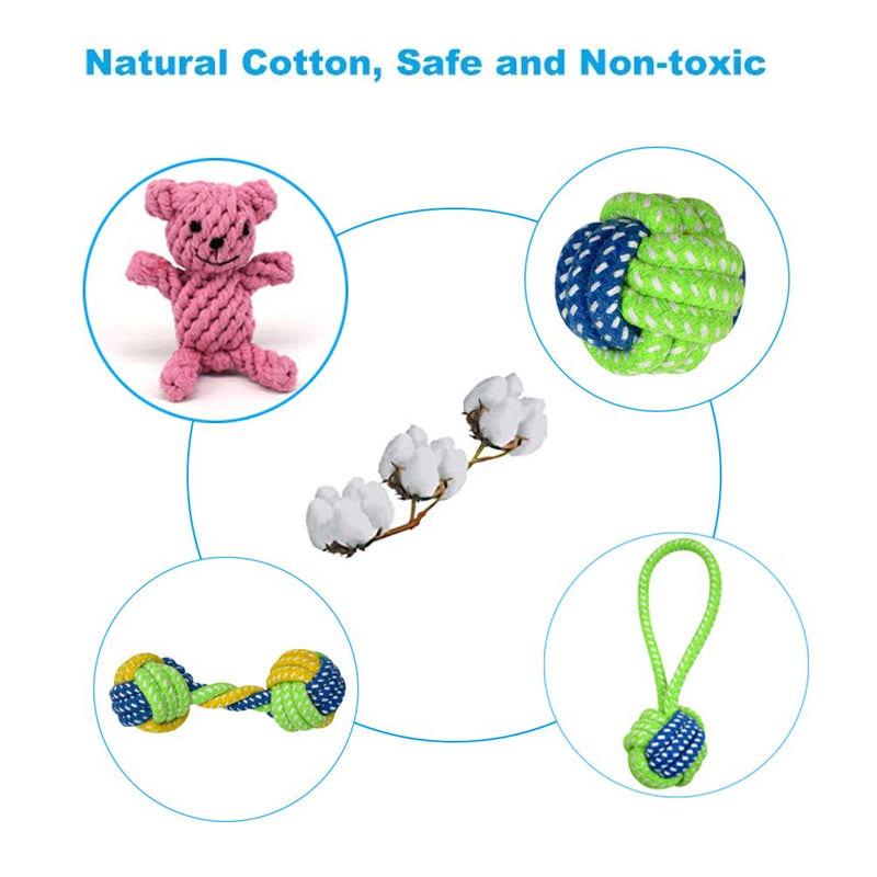 Dog Rope Toys Puppy Toys Dog Chew Toys Dog Interactive Toy for Small/Medium Dogs - PawsPlanet Australia