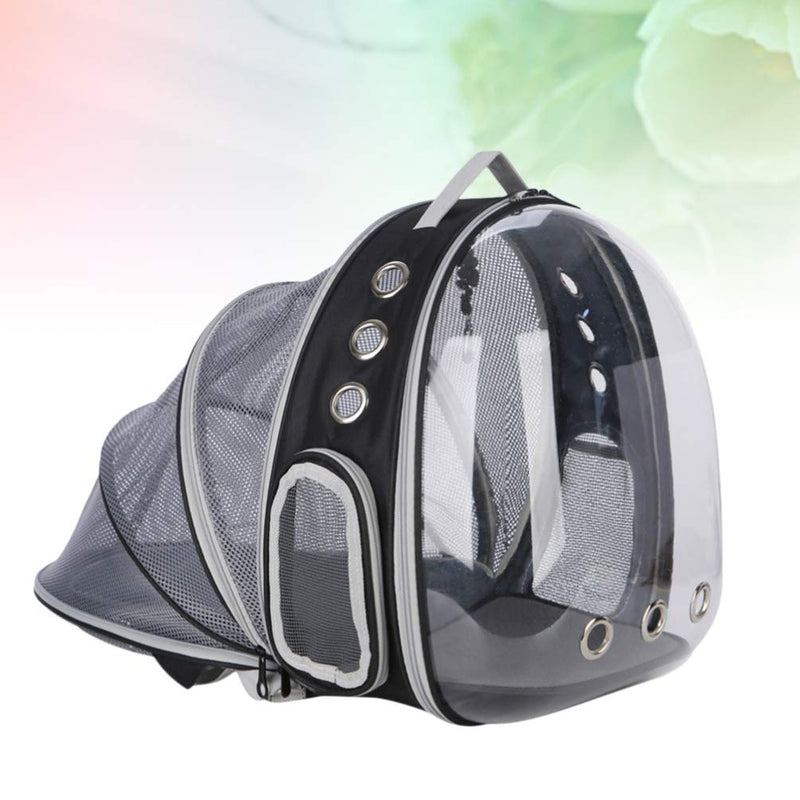 Balacoo Expandable Cat Carrier Backpack Space Capsule Transparent Bubble Pet Carrier Outdoor Pet Cat Dogs Carrier for Small Dog Pet Cat Hiking Traveling (Black) - PawsPlanet Australia