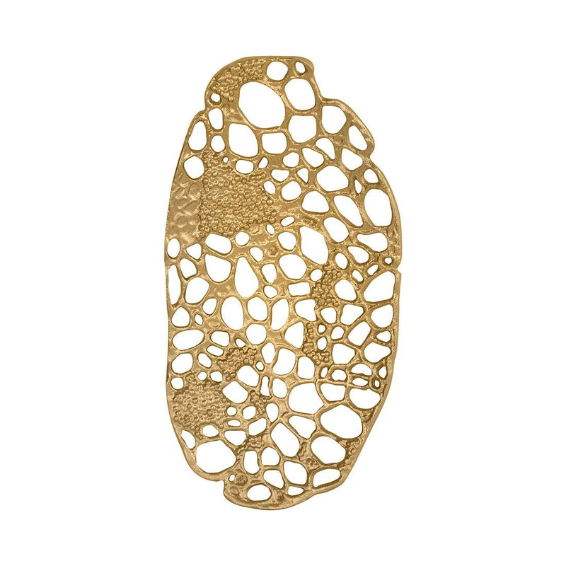 De Kulture Decorative Amoeba Centerpiece Tray 11.5X6.0x1.5 LWH (Inches) for Home Décor Tableware Flower Decorative Christmas Holiday Decorations(Gold) - PawsPlanet Australia